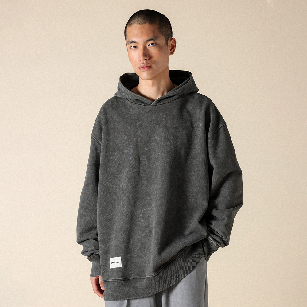 Mizuno Sportstyle FloraTech Hoodie Peat Charcoal FemmeHommee TailleL